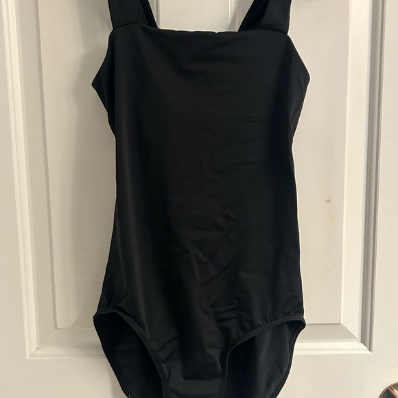 Balera Black Wide Strap Camisole Leotard - Picture 5 of 10